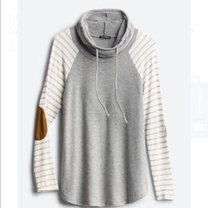 Pink Clover Cowl Neck Top